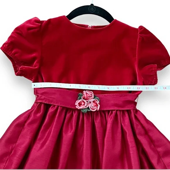 Elegant Red Kids Formal Dress - Picture 7 of 8
